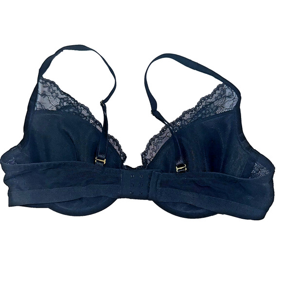 Soma Bra 38C Black Lightest Lift Lace Plunge Underwire Convertible - Picture 2 of 7